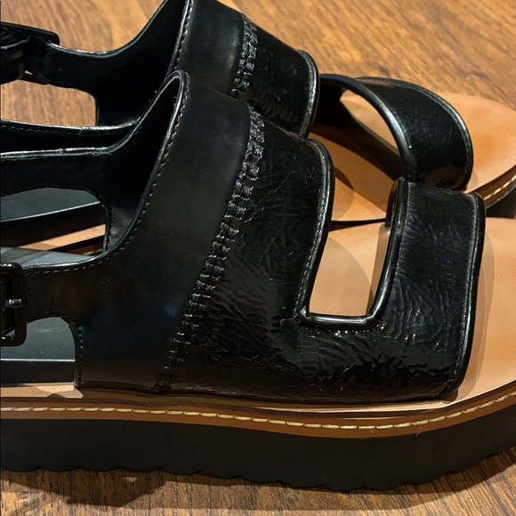 Zara Black and Brown Women's Sandals - Picture 3 of 9